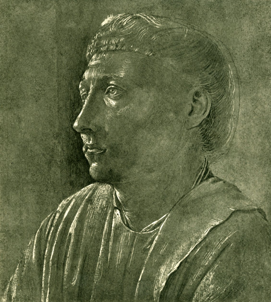 Bir din adamının büstü, c1450, 1943. by Fra Angelico