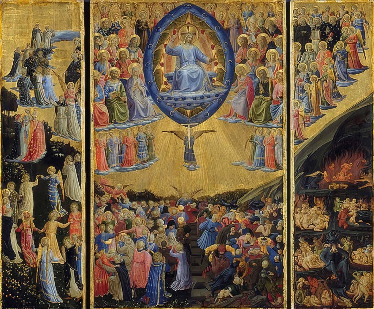 Son Yargı. 1440-45 by Fra Angelico
