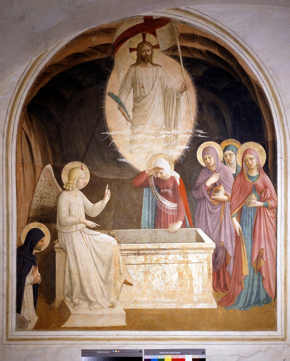 ""Mesih yükselir ve mezardaki kutsal kadınlar"" Diriliş ve Kutsal Kadınlar by Fra Angelico