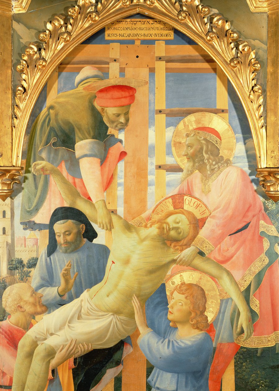 Santa Trinita Altarpiece, çarmıhtan indirilen ölü İsa