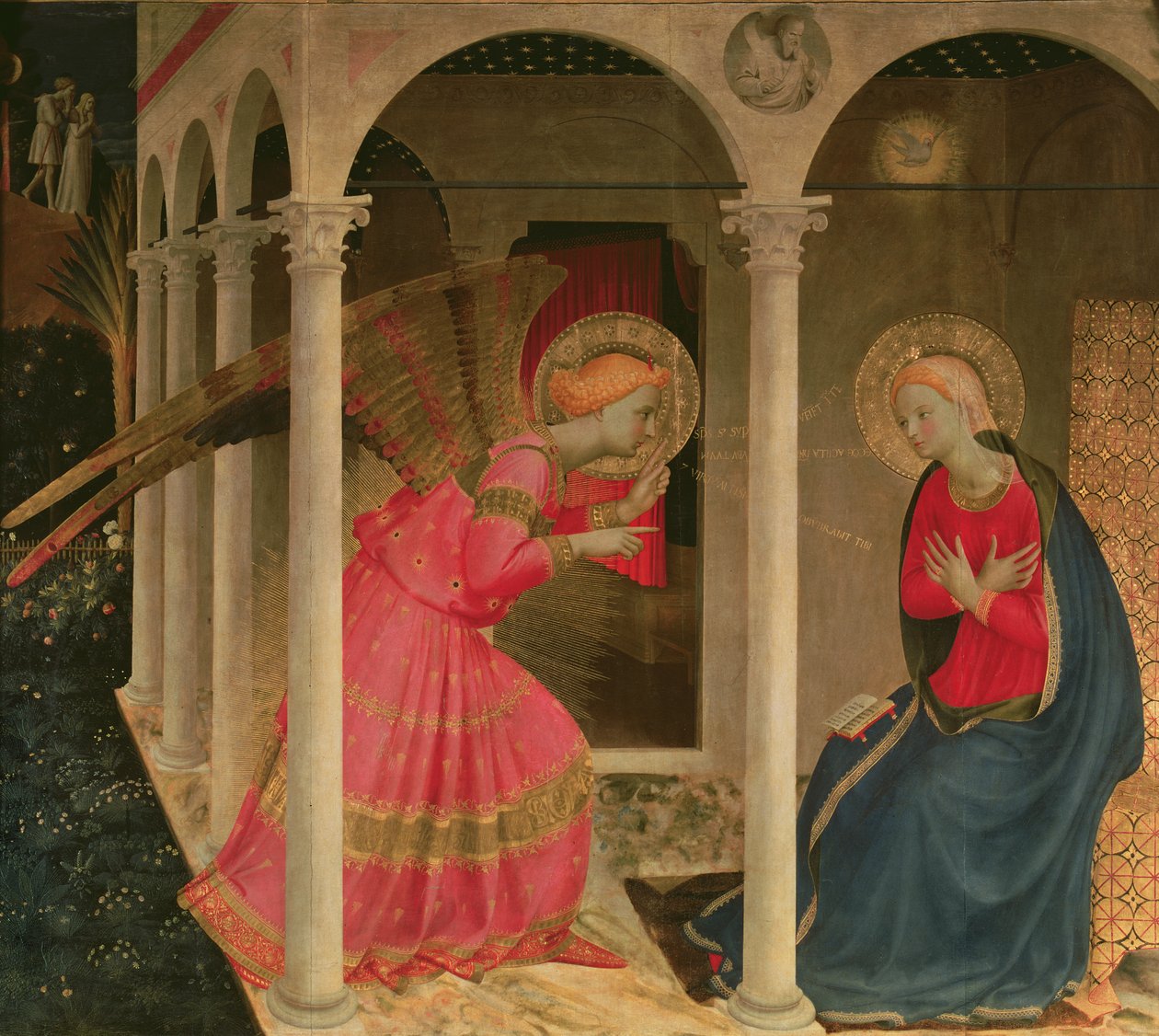 Müjde (panelde tempera) (ayrıca bkz. 43914) by Fra Angelico