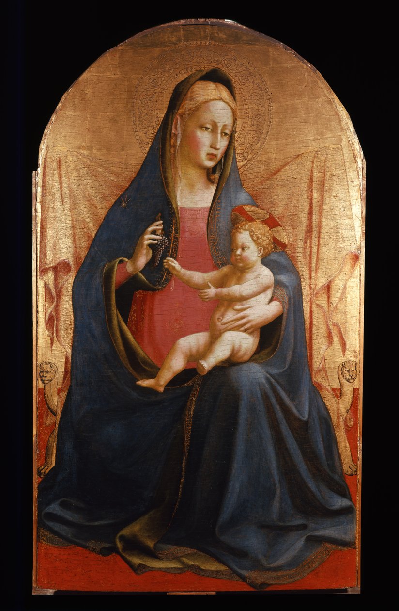 bakire ve çocuk by Fra Angelico