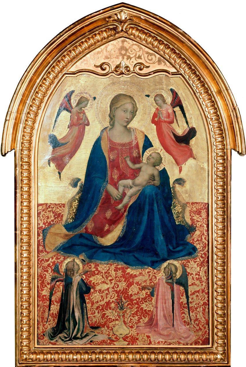 Meleklerle Bakire ve Çocuk, c1425 by Fra Angelico