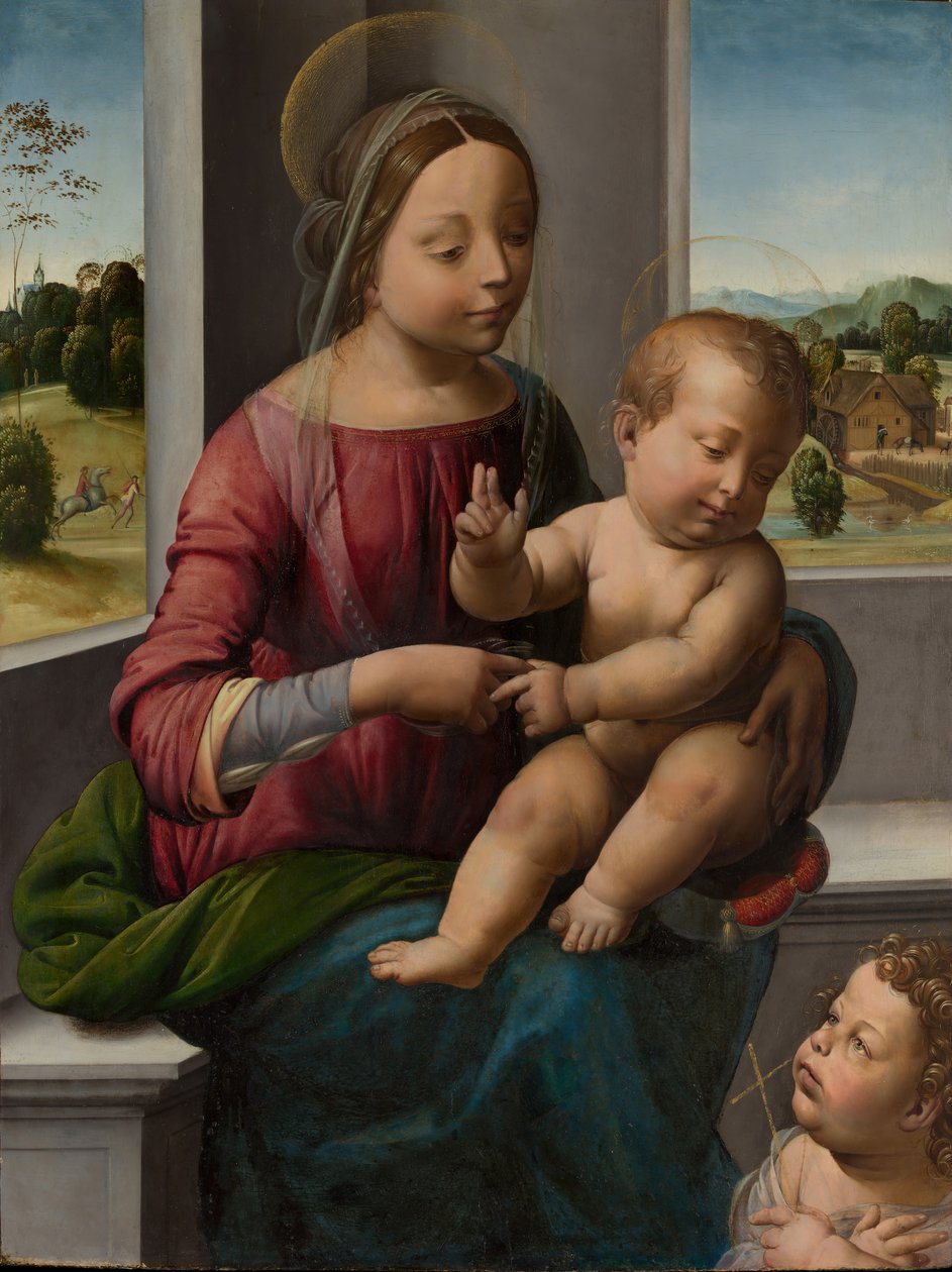 Madonna ve Genç Vaftizci Yahya ile Çocuk, yaklaşık. 1497. by Fra Bartolomeo