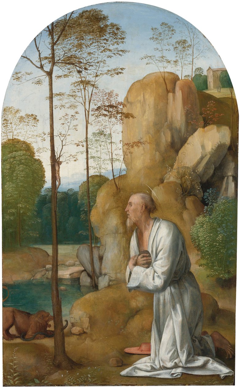 Çölde Aziz Jerome - Vahşi Doğada Aziz Jerome, Bartolommeo, Fra by Fra Bartolomeo