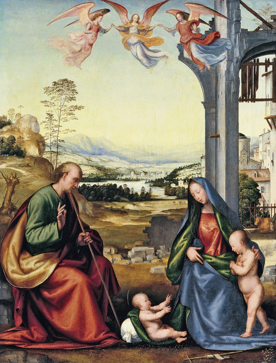 Vaftizci Yahya ile Kutsal Aile by Fra Bartolommeo