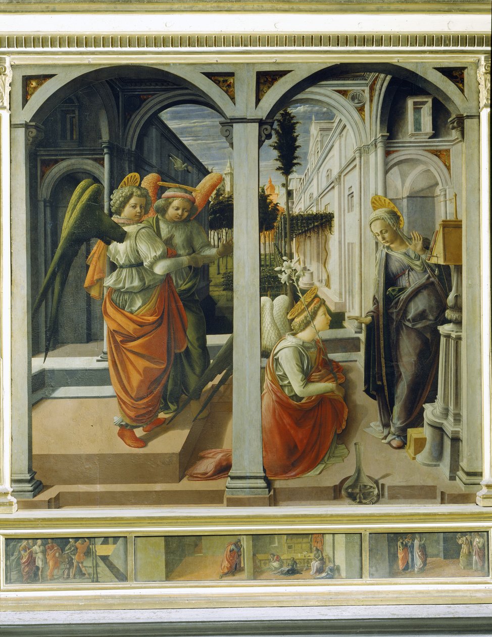 Duyuru, c.1445 (panel) by Fra Filippo Lippi