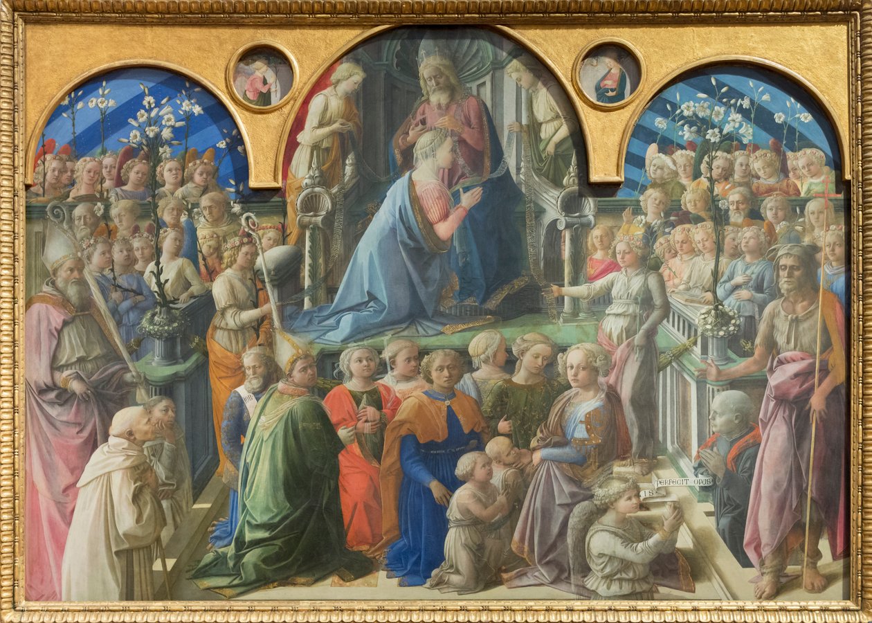 Bakire'nin taç giyme töreni by Fra Filippo Lippi