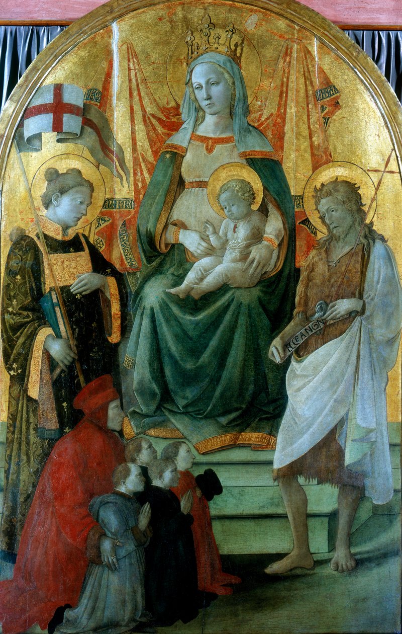 Madonna del Ceppo Hisse Senedi Madonna, 1453 by Fra Filippo Lippi