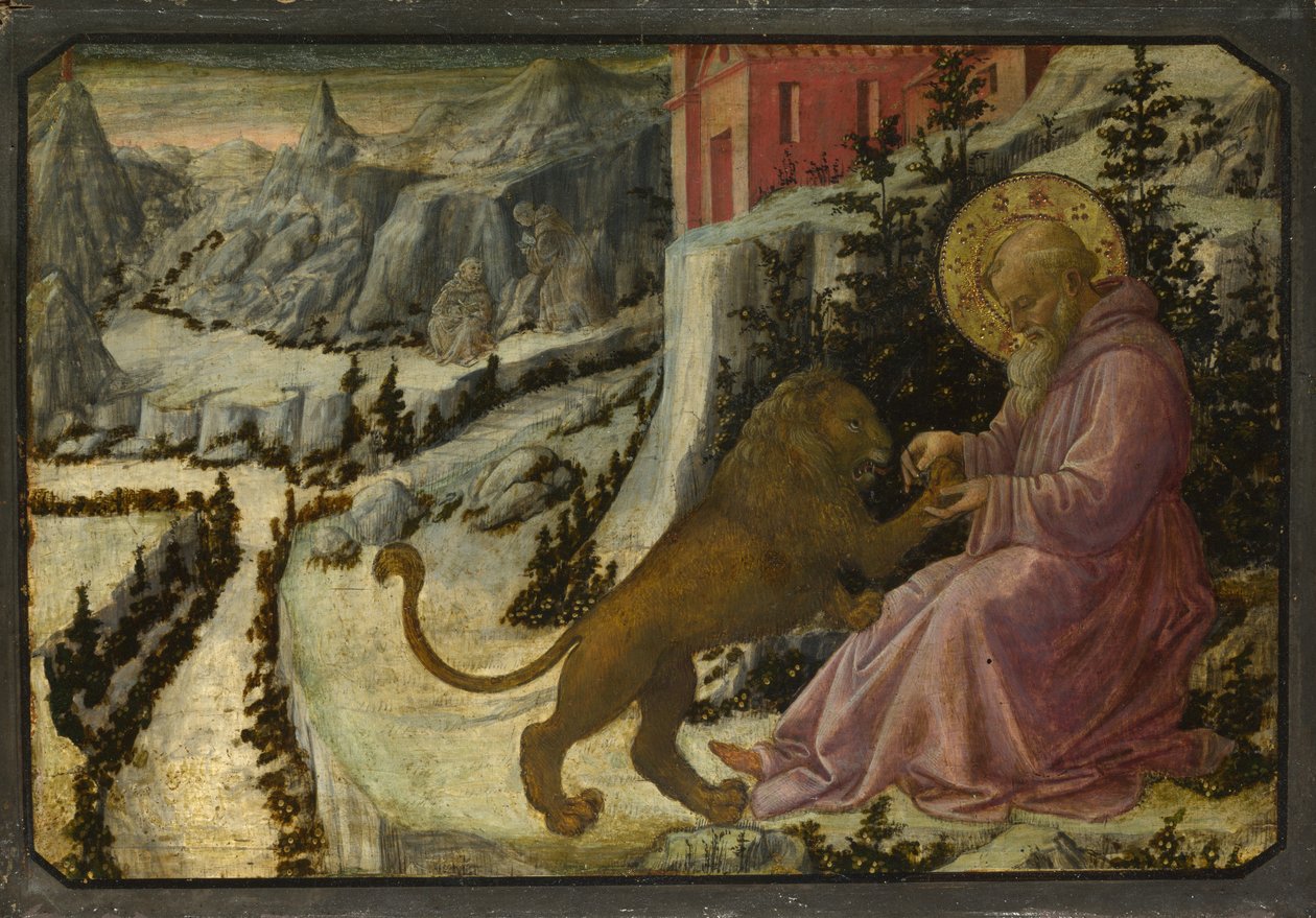 Aziz Jerome ve Pistoia Santa Trinità Altarpiece