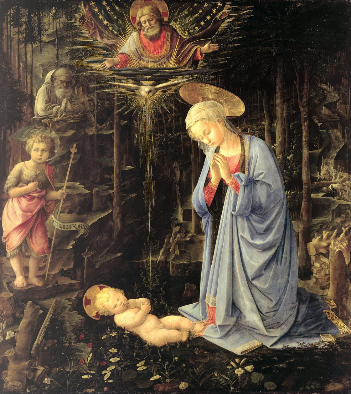 Ormandaki Tapınma, 1459 by Fra Filippo Lippi
