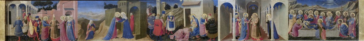 Altarpiece Predella Müjde, c. 1433-1434. by Fra Giovanni Angelico da Fiesole