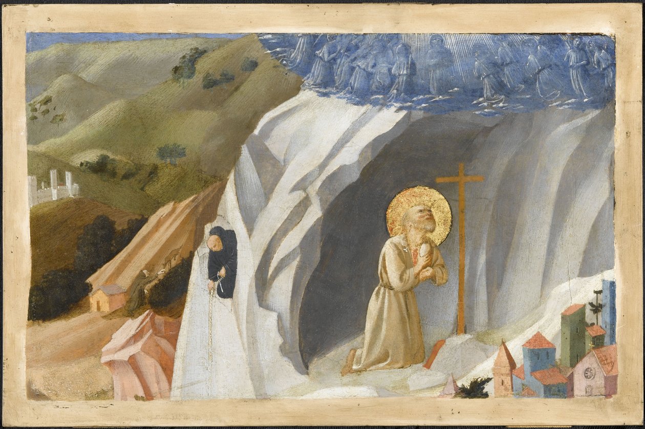 Vahşi Doğada Cazip Aziz Benedict, 1430 by Fra Giovanni Angelico da Fiesole