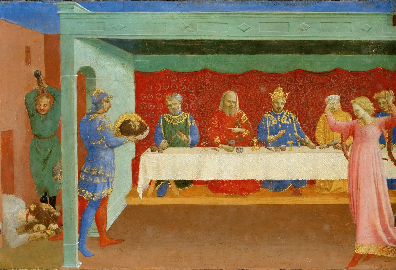 Hirodes Bayramı ve Vaftizci Yahya'nın Kafasının Kesilmesi, yaklaşık 1430 by Fra Giovanni Angelico da Fiesole