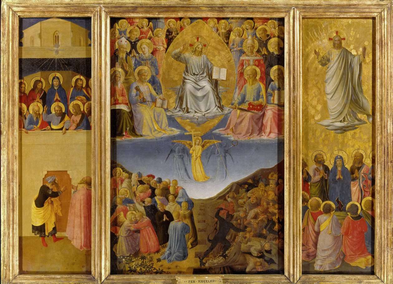Son Yargı Üçlemesi, yaklaşık 1447. by Fra Giovanni Angelico da Fiesole