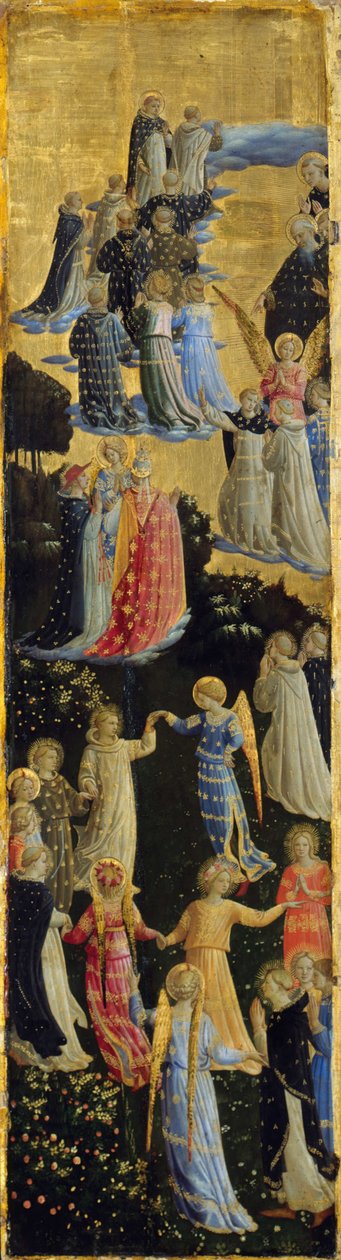 Son Yargı Kanatlı Sunağı, Sol Panel, 15. Yüzyıl Başları by Fra Giovanni Angelico da Fiesole