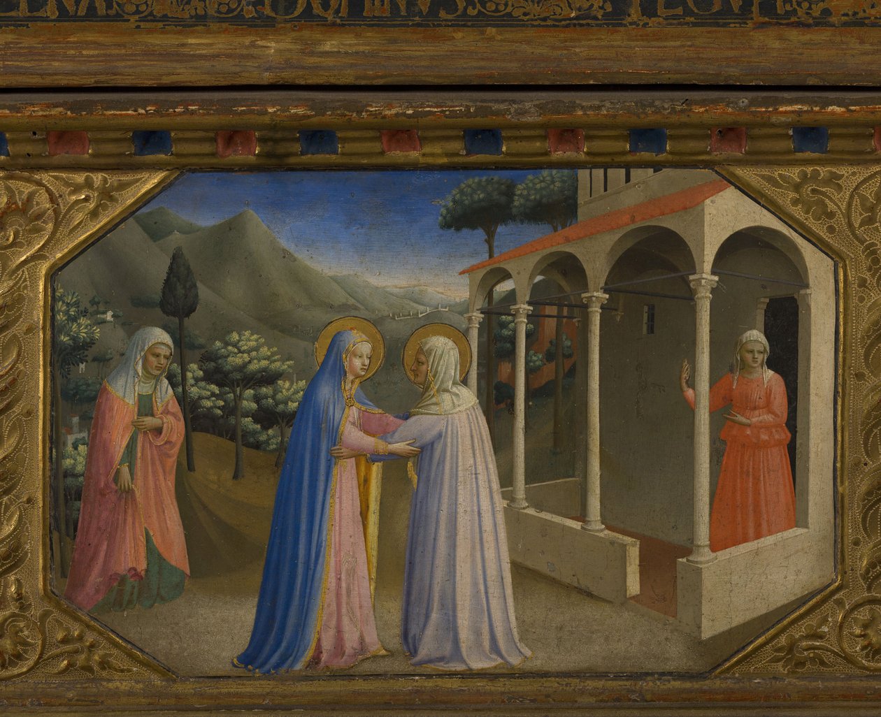 5 Predella sahnesi ile Müjde Ziyareti, 1430-1432 by Fra Giovanni Angelico da Fiesole