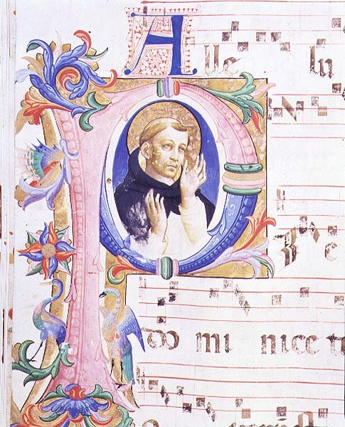 Missal 558 f.24v Bir erkek azizi betimleyen, tarihi geçmiş ilk 