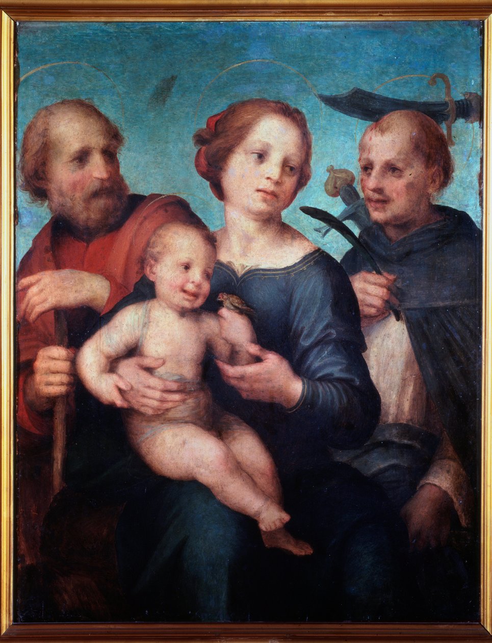 Aziz Peter Şehit (veya Kutsal Konuşma) ile Kutsal Aile - Resim by Fra da Pistoia Paolino