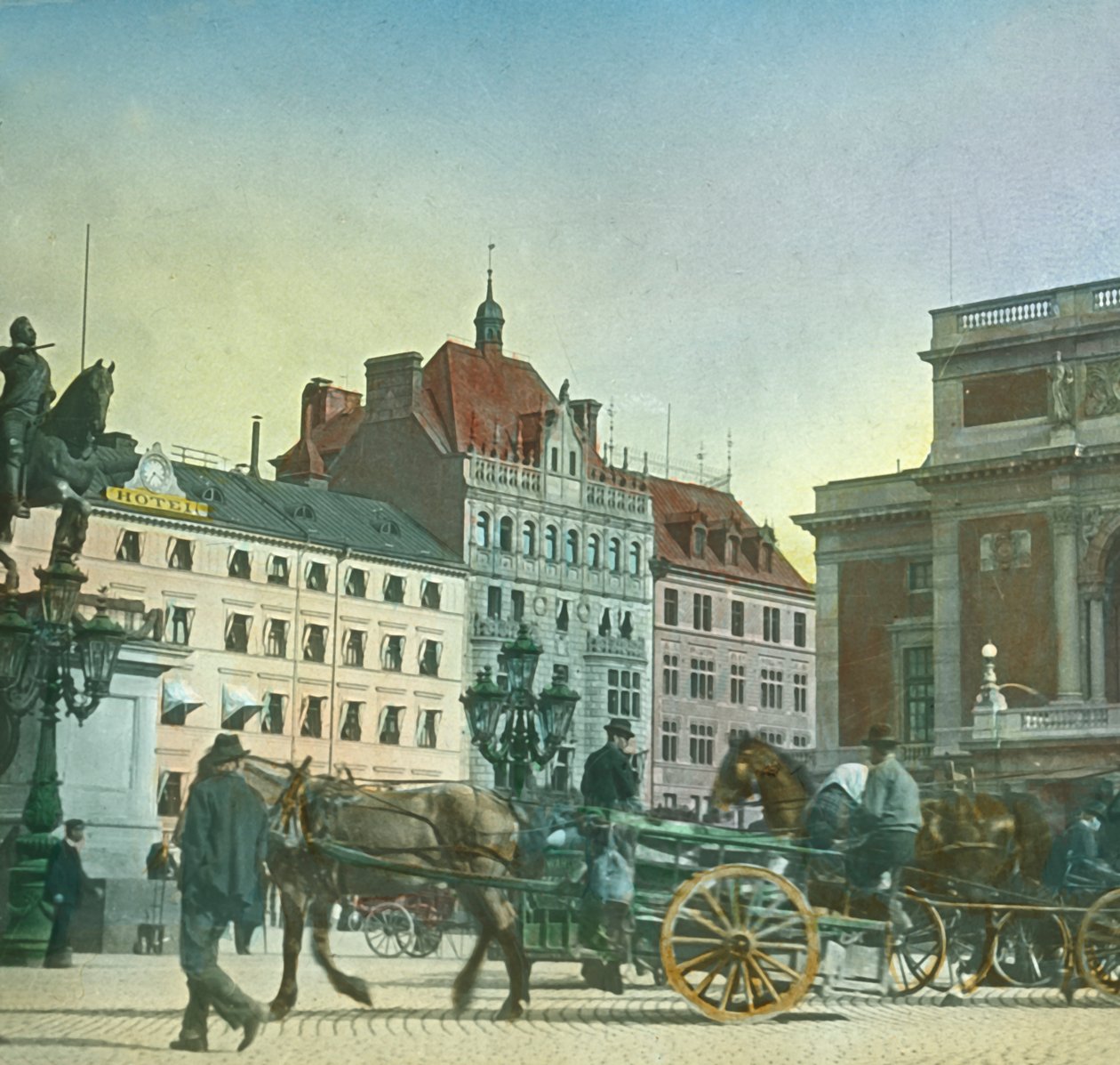 Gustav Adolfs Meydanı, Stockholm, İsveç, 19. yüzyılın sonu - 20. yüzyılın başı. by Fradelle and Young