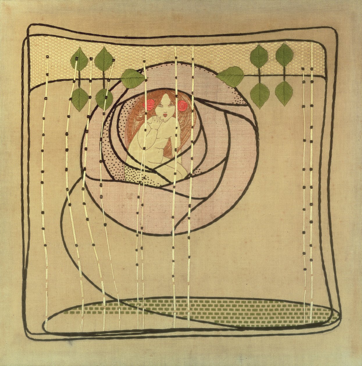 Gülün Ruhu, 1900 dolayları (nakışlı) by Frances McNair