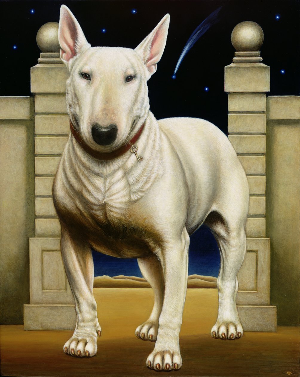 Dulcina, 2000 (panelde yağ ve tempera) by Frances Broomfield