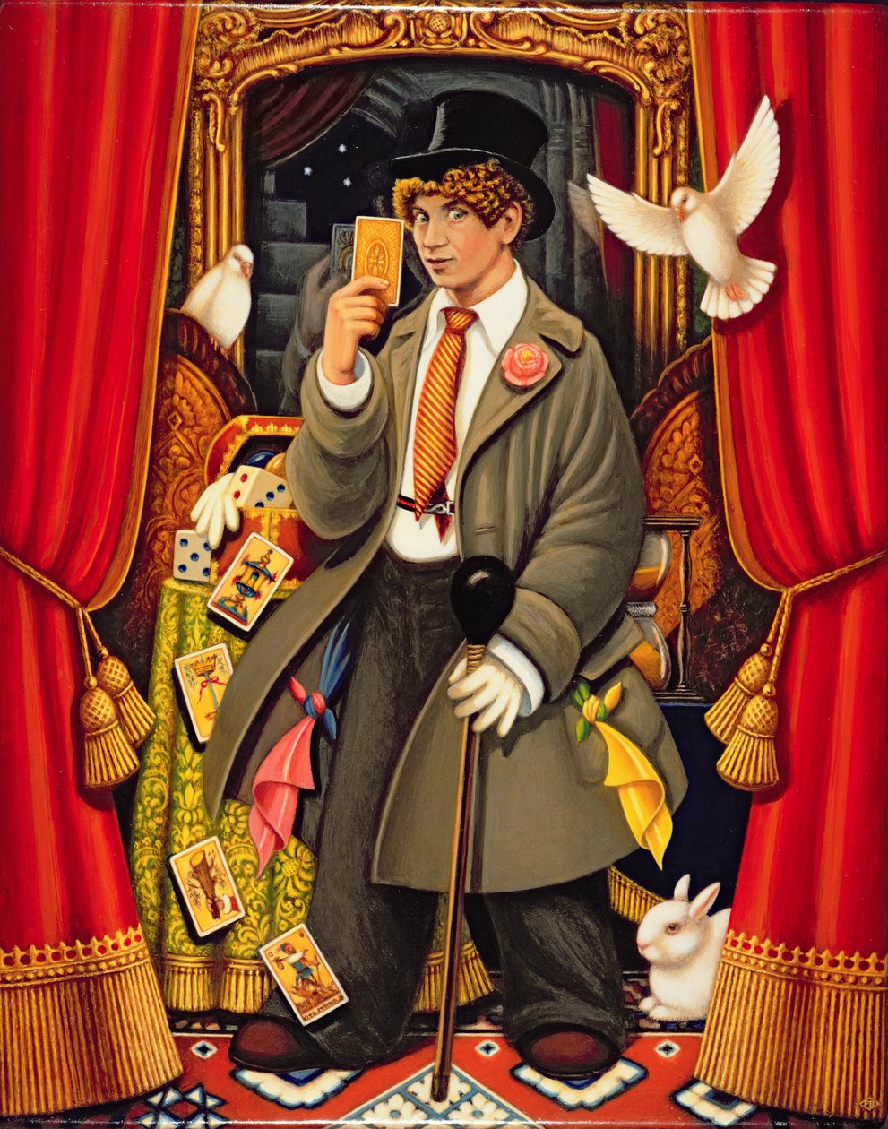 Harpo, 2010 (panelde yağlar ve tempera) by Frances Broomfield