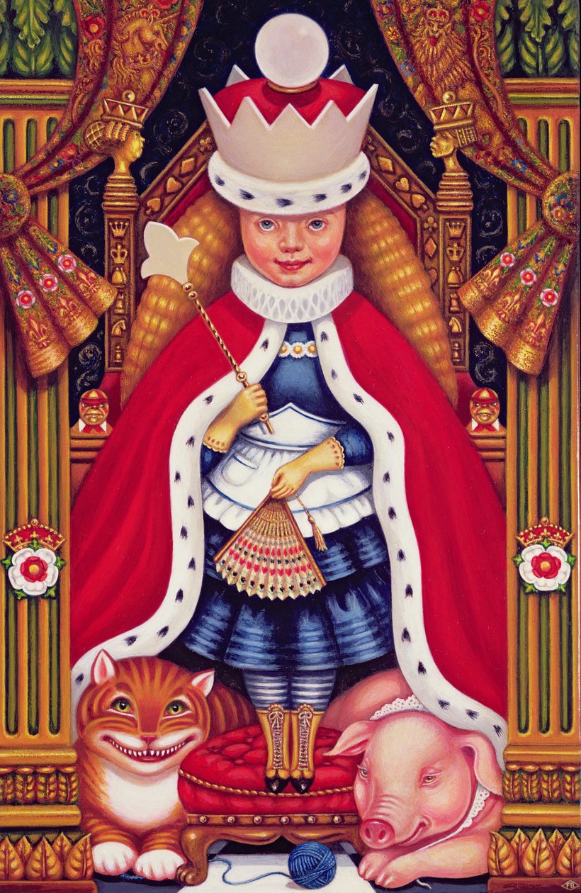 Kraliçe Alice, 2008 (panelde yağ ve tempera) by Frances Broomfield