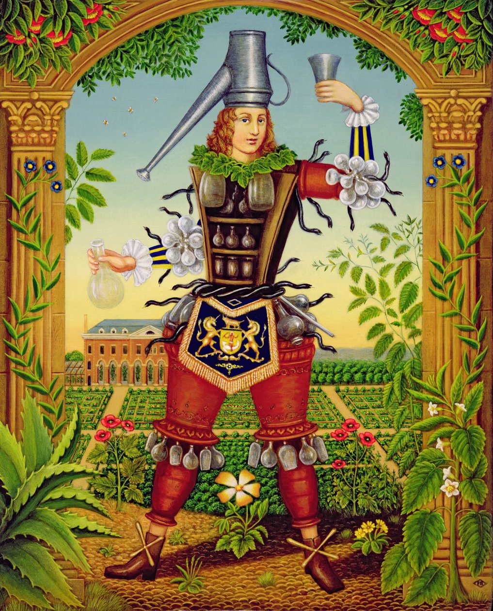 Chelsea Fizik Bahçesi, 1997 (panelde yağ ve tempera) by Frances Broomfield