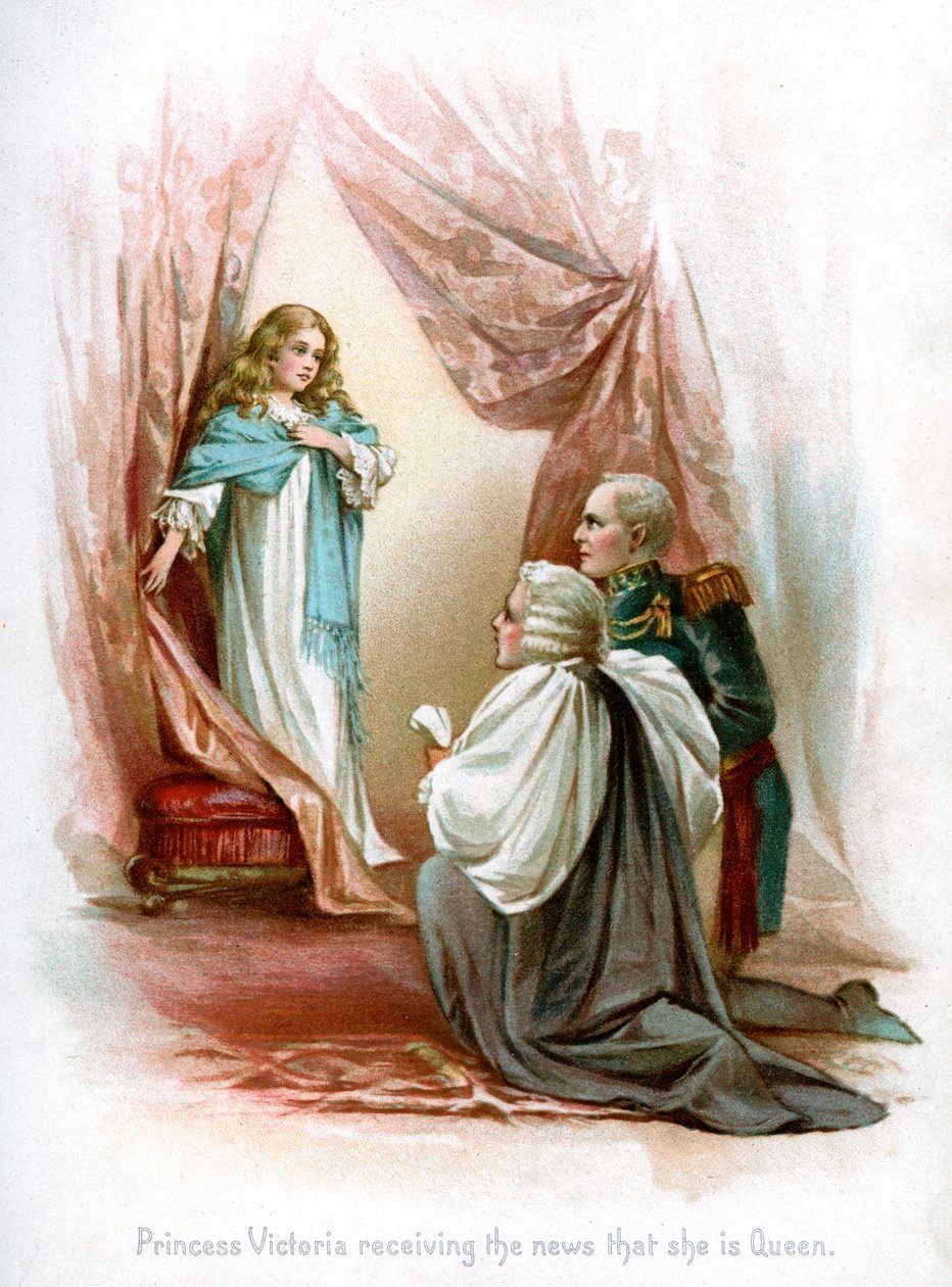 Prenses Victoria, Kraliçe olduğu haberini alıyor, 1897. by Frances Brundage