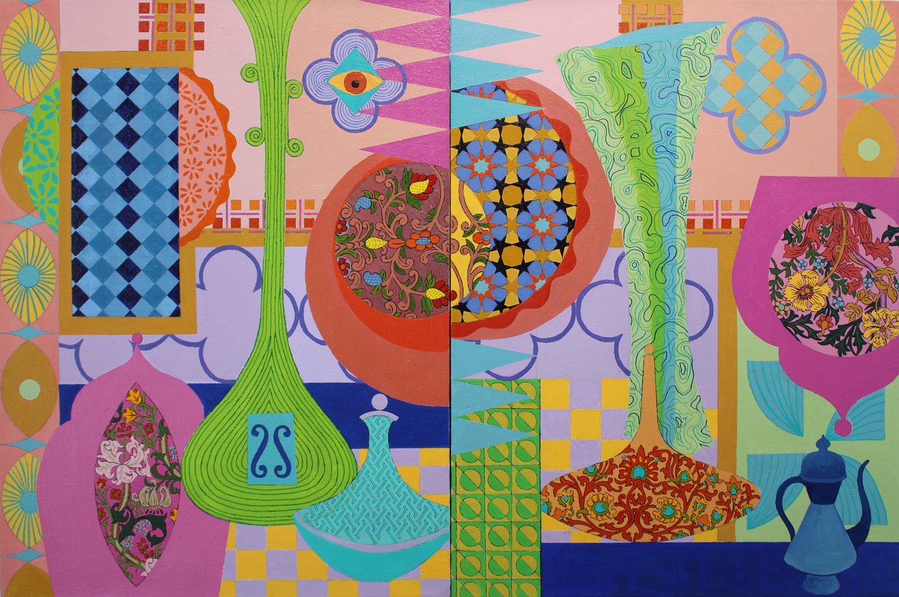 Bereket, 2023 (tuval üzeri akrilik) by Frances Ferdinands