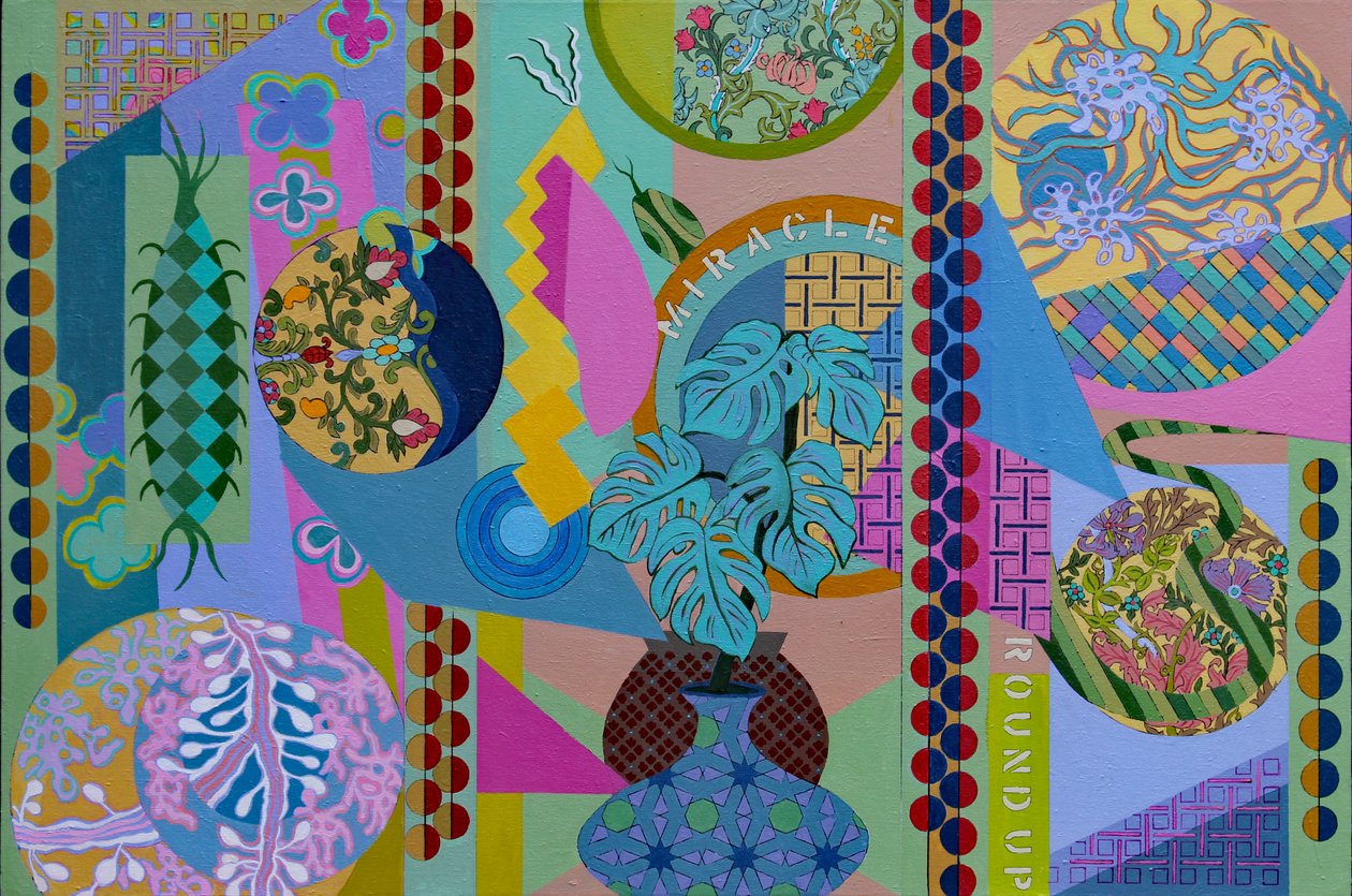 Jardin Sauvage, 2023 (tuval üzerine akrilik) by Frances Ferdinands