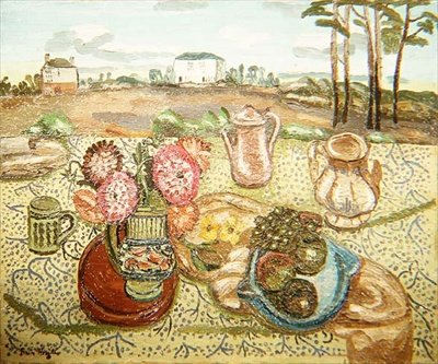Bir Ülke Penceresi, c.1929-31 (tuval üzerine yağlı boya) by Frances Hodgkins