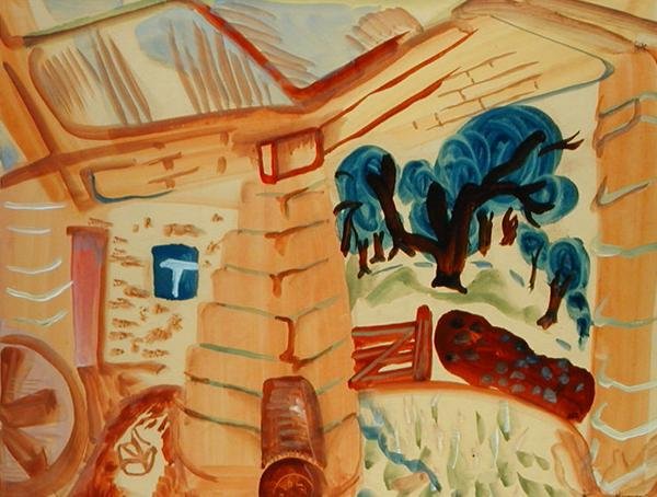 Northumberland Ahırı by Frances Hodgkins