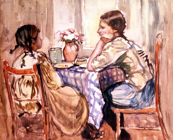 Yemek (kağıt üzerine sulu boya) by Frances Hodgkins
