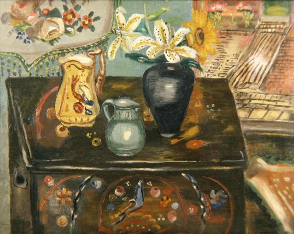Boyalı Sandık (panelde yağ) by Frances Hodgkins