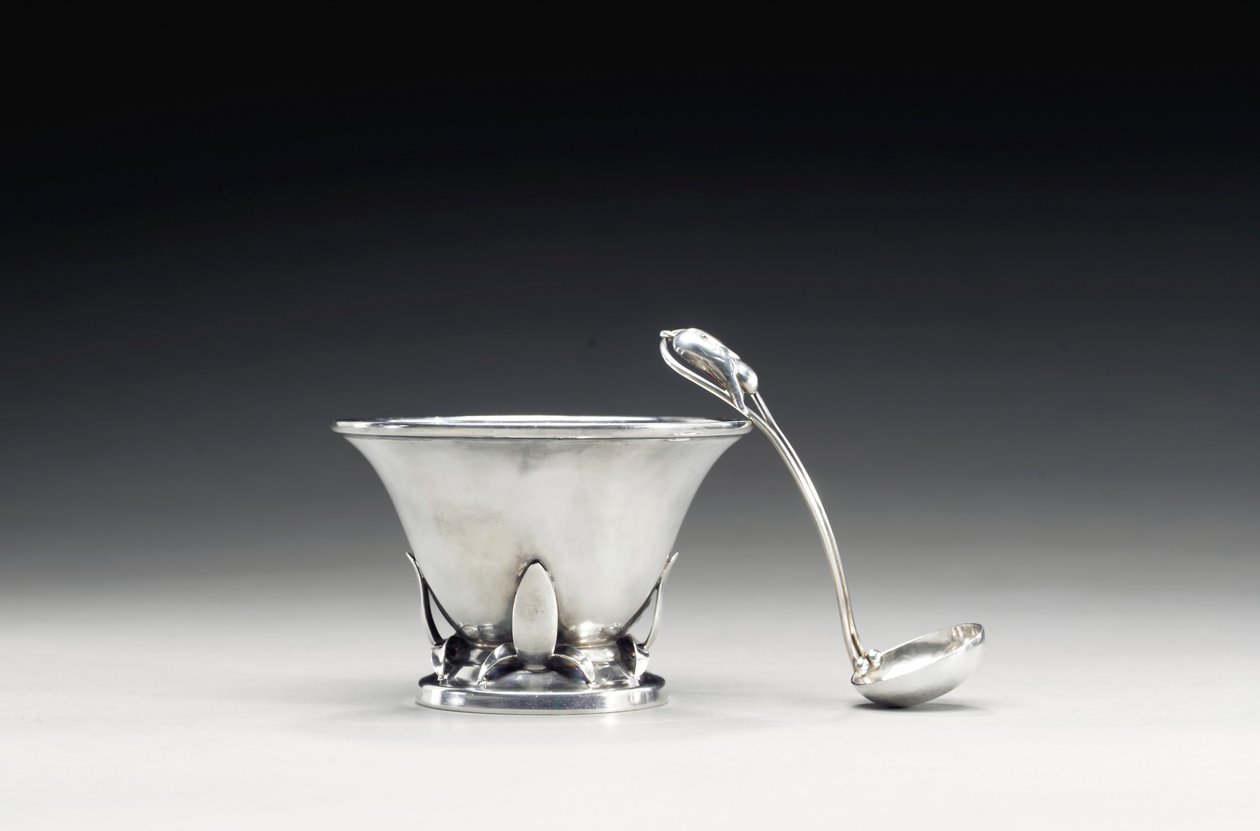 Kase ve kaşık, c.1910 (gümüş) by Frances MacBeth Glessner