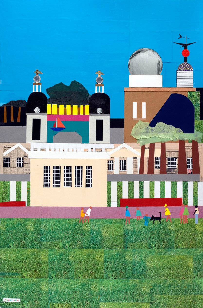 Greenwich Royal Park, 2009 (kağıt üzerinde kolaj) by Frances Treanor