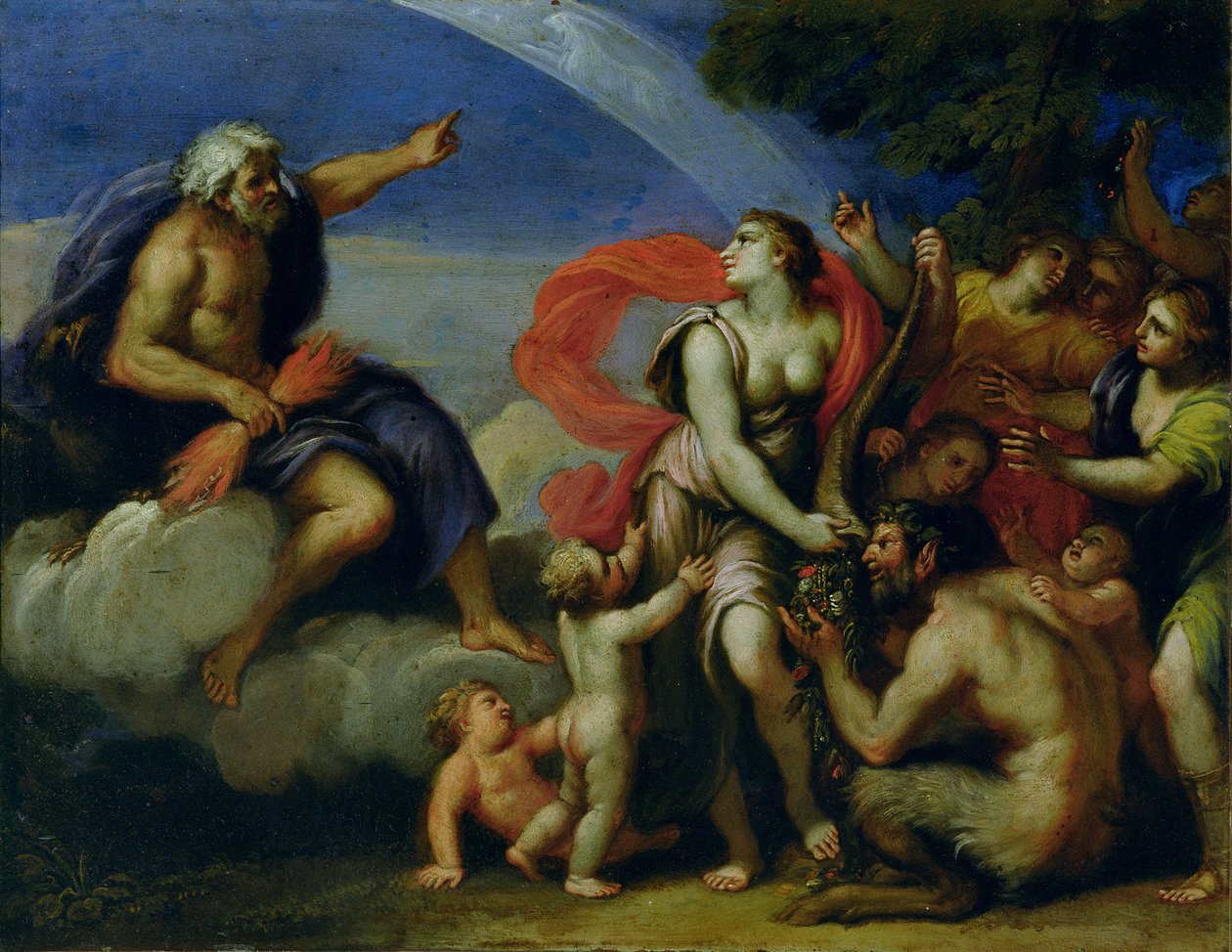 Jüpiter ve Pandora by Francesco Albani