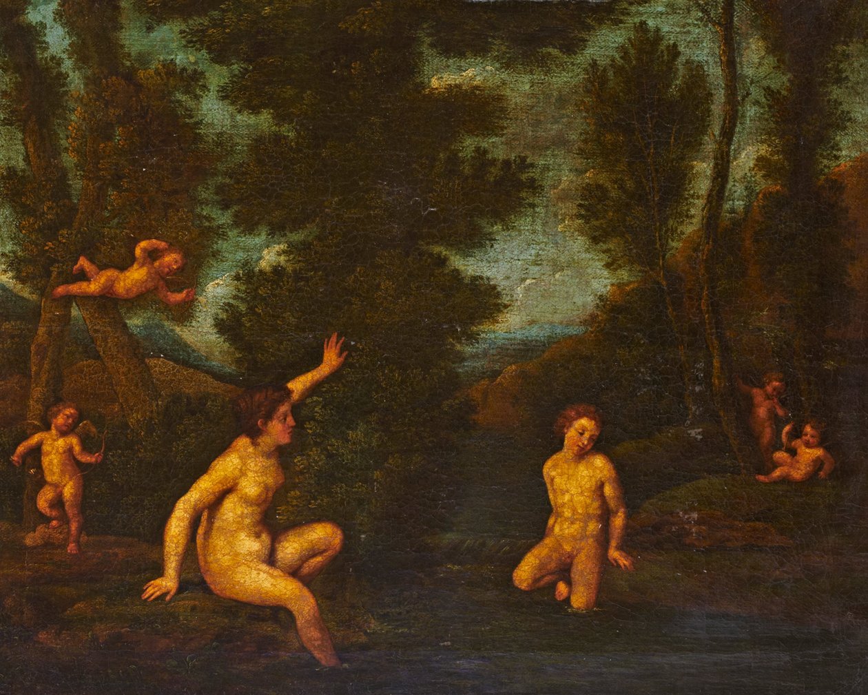 Salmakis ve Hermafrodit by Francesco Albani