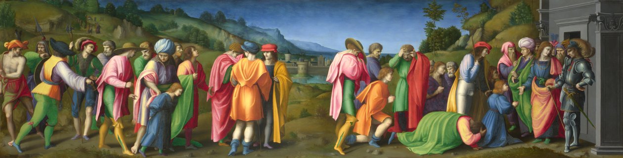 Yusuf kardeşlerini affeder by Francesco Ubertini Bacchiacca