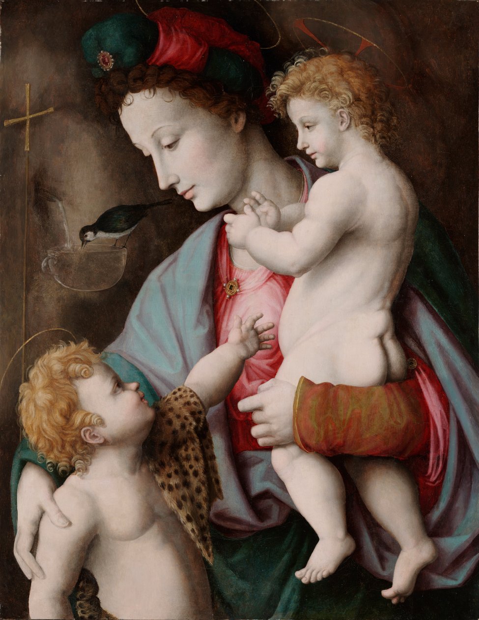 Aziz John ile Madonna ve Çocuk by Francesco Ubertini Bacchiacca