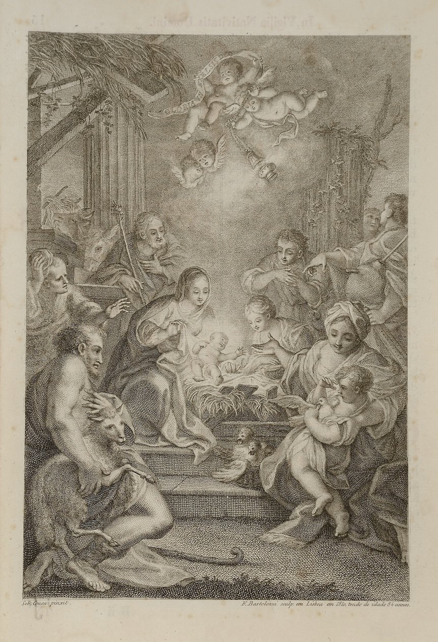 Doğuş, Roma Missal için by Francesco Bartolozzi