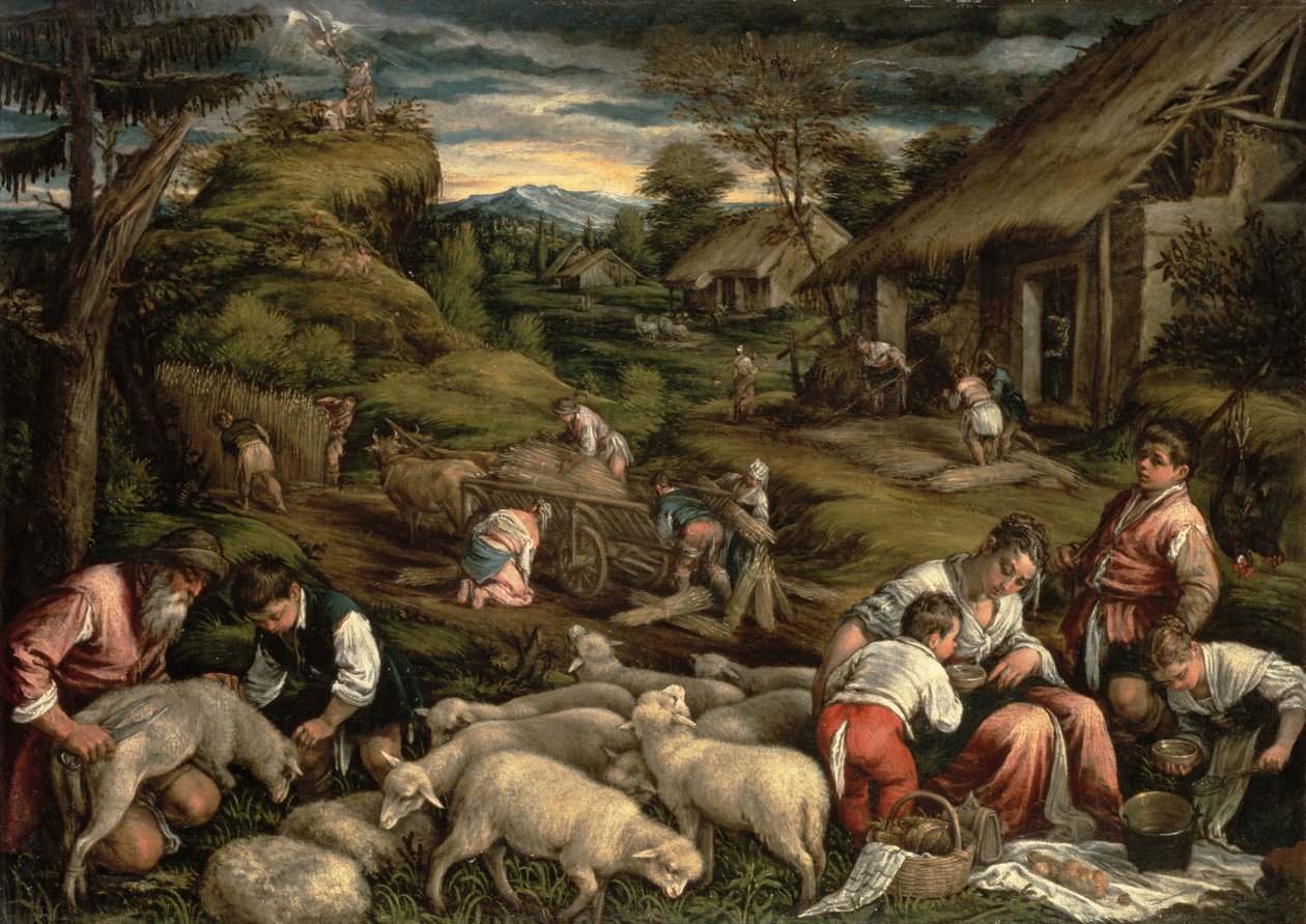 Yaz, 1576, (ayrıntılar için bkz. 65686) (ayrıca bkz. 75815) by Francesco Bassano