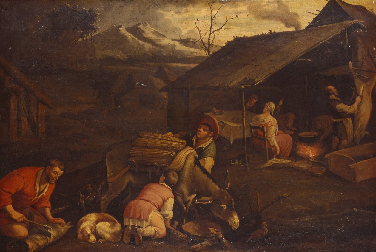 Kış mevsimi by Francesco Bassano