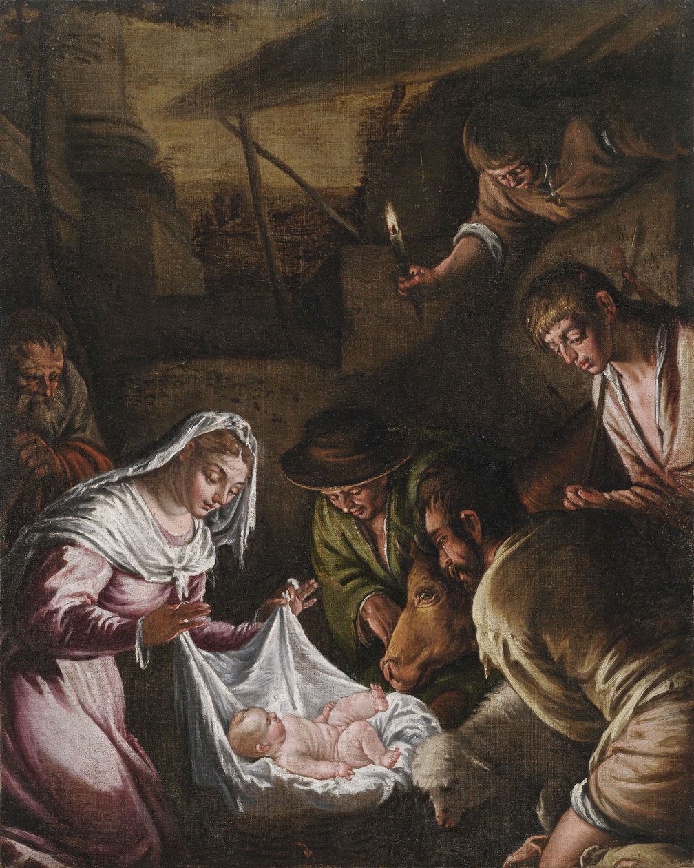 Çobanların Hayranlığı by Francesco Bassano the Younger
