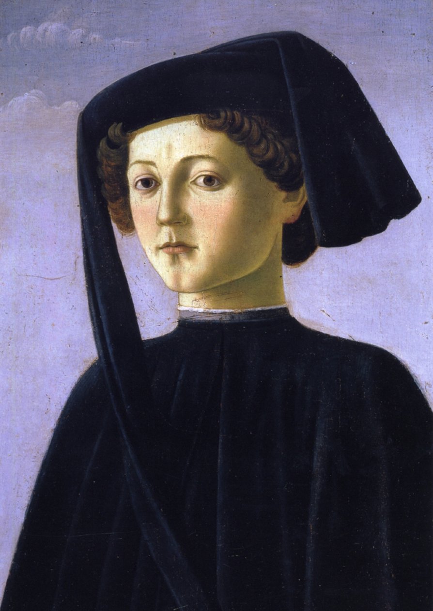 Genç bir adamın portresi (panelde öfke) by Francesco Botticini