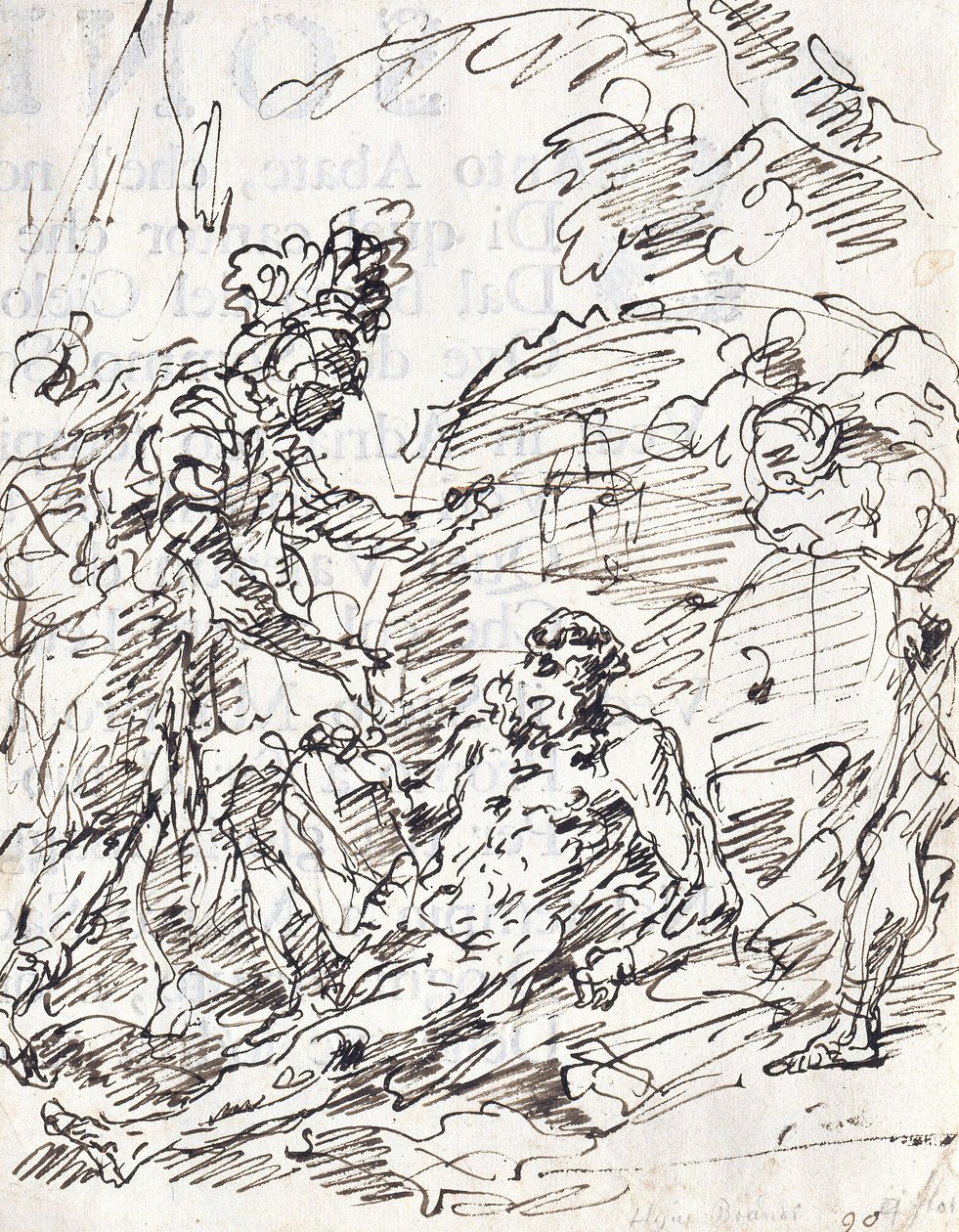 İskender ve Diogenes by Francesco Fontebasso