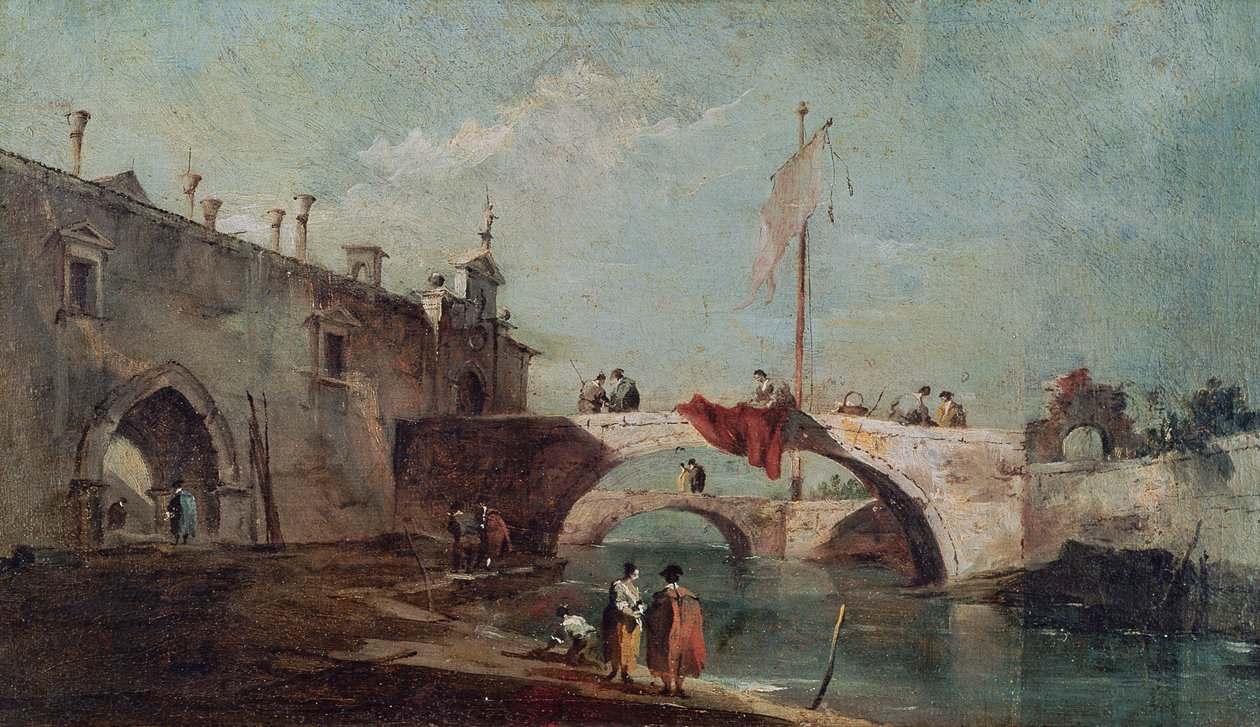 Kanallı Manzara by Francesco Guardi
