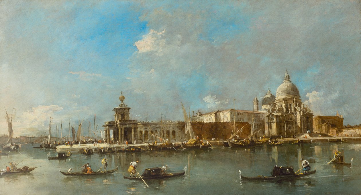 Santa Maria della Salute ve Dogana, Venedik, yaklaşık 1783 by Francesco Guardi